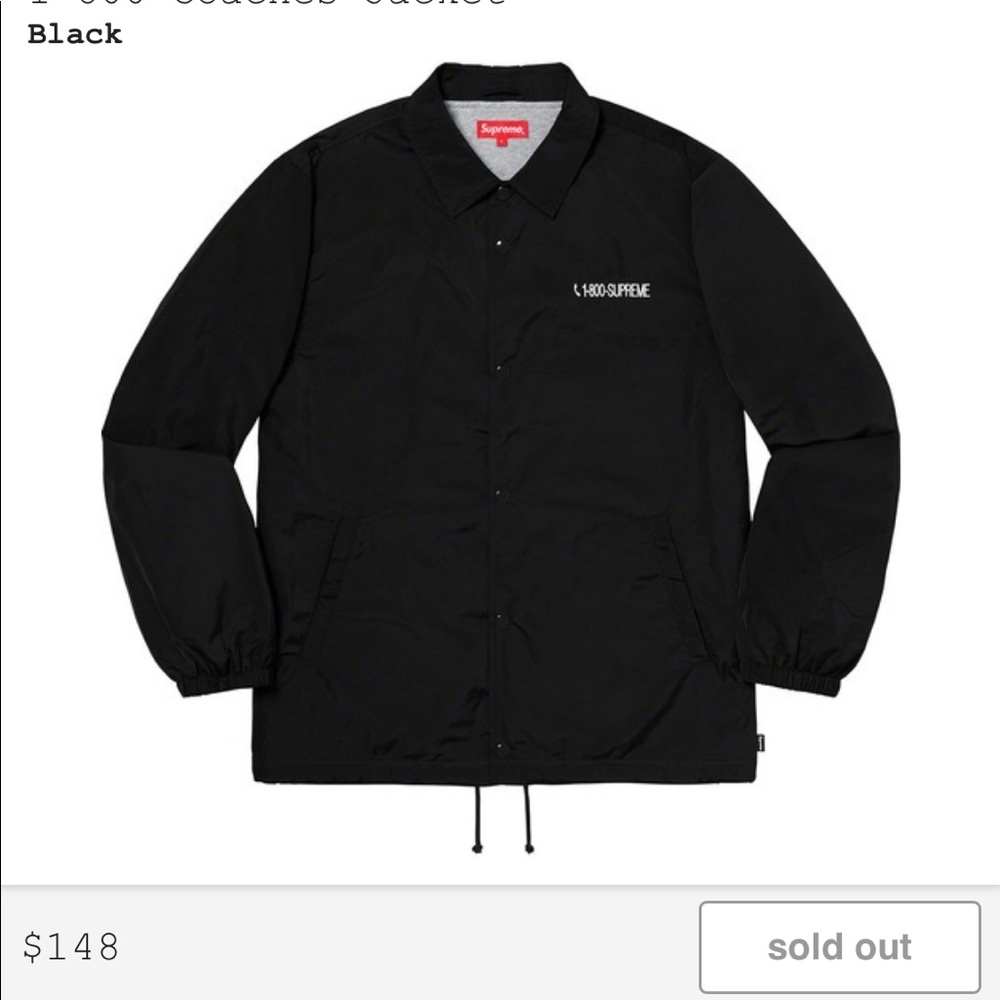 1-800 coach jacket supreme